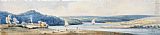 Thomas Girtin Canvas Paintings - Estuary